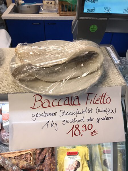 シチリアの冬の風物詩バッカラ(Baccala)