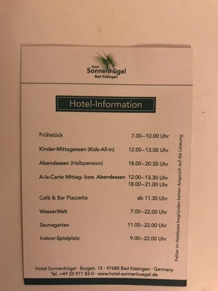 Hotel Sonnenhugel Familienhotel Bad Kissingen