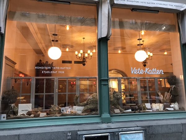 ストックホルムで最も有名な老舗ベーカリーVete-Katten！絶品セムラを絶対食べて！お店の外観