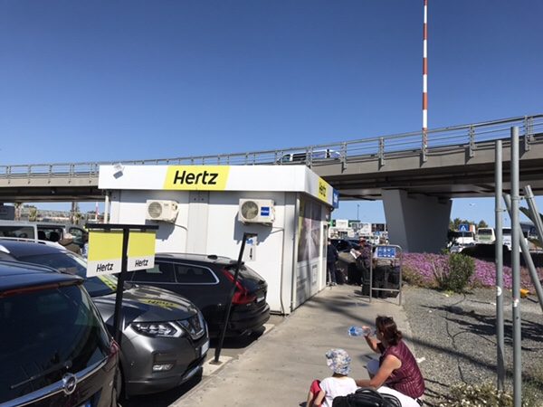 transfer bus stop for FireFly at Catania airport hertz office1