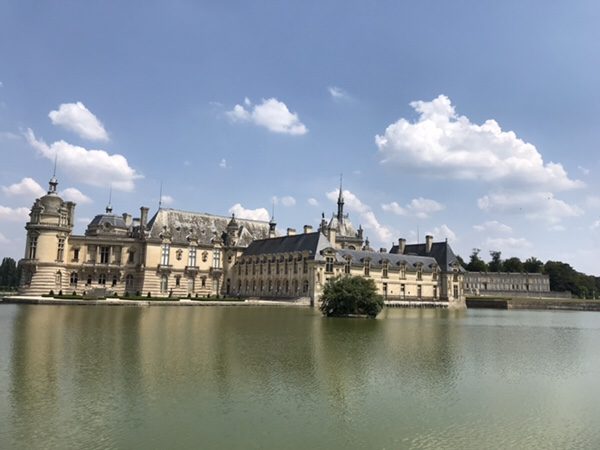 Chantilly castle and whipped cream