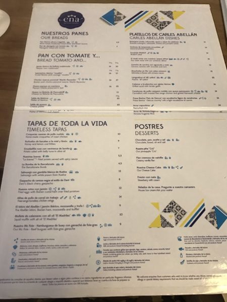 Ena tapas restaurant sevilla