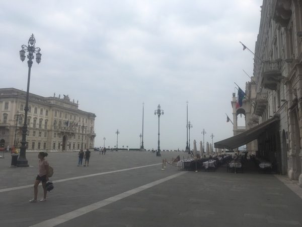 Trieste city walking